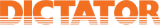 Logo for de brand Dictator