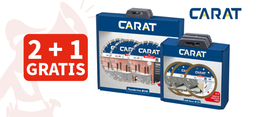 2+1 diamantzaagbladen Carat