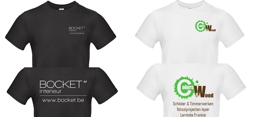 T-shirt bedrukken Bocket interieur en Colors & Wood