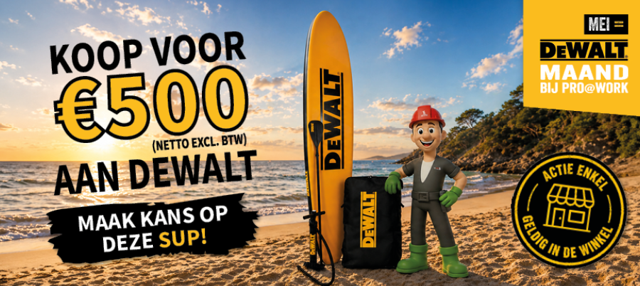 Win een sup van Dewalt