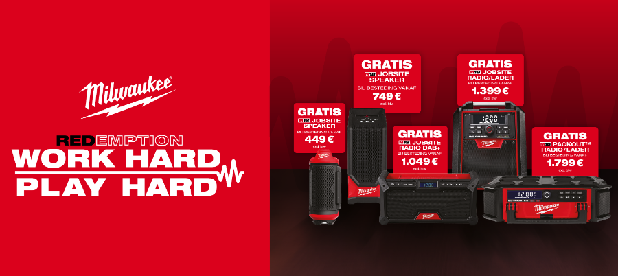 Milwaukee gratis radio actie