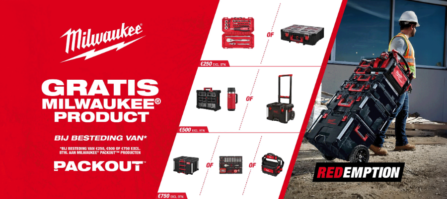 Milwaukee November Packout Redemption maand