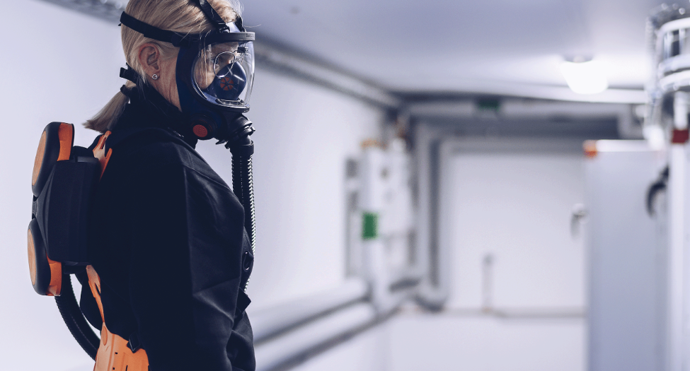 Sundström motoraangedreven ademhalingsbescherming volgelaatsmasker